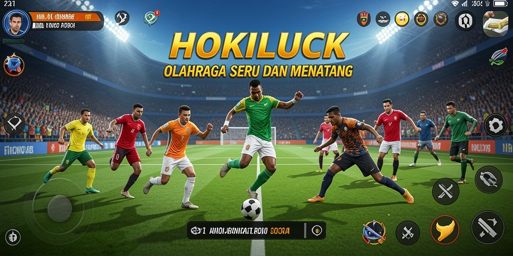 Gameplay HOKILUCK yang seru dan kompetitif dalam olahraga.