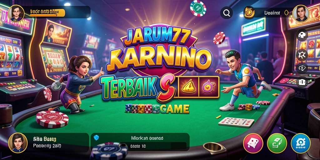 Gameplay JARUM77 menampilkan suasana kasino yang menarik dan mendebarkan.