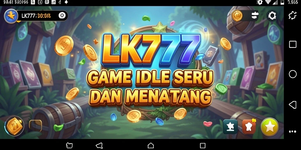 Screenshot game LK777 menampilkan karakter yang sedang mengumpulkan sumber daya.