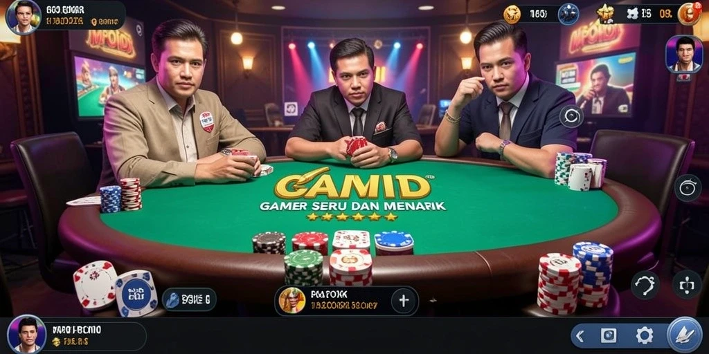 Screenshot MPOID menampilkan gameplay Poker yang seru dan interaktif.