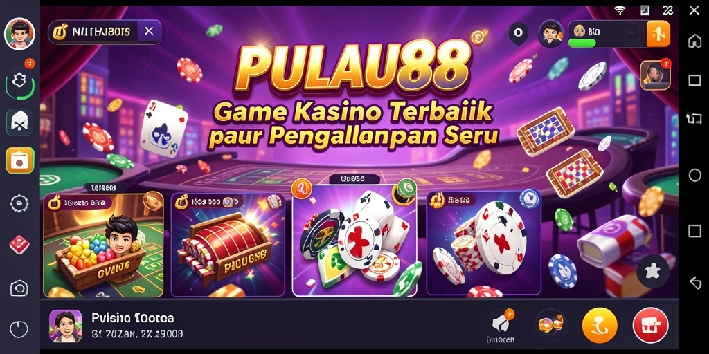 Screenshot gameplay Kasino yang menampilkan suasana seru PULAU88.