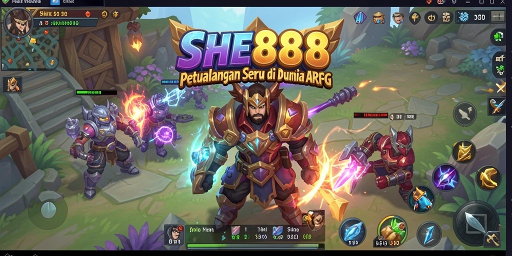 Tampilan gameplay <strong>SHE888</strong> yang seru dan mendebarkan dalam petualangan ARPG.