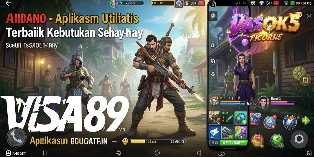 Tampilan utama VISA89 dengan fitur utilitas yang memudahkan pengguna.