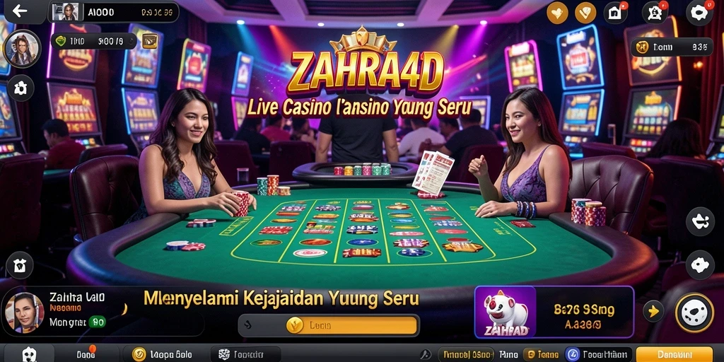 Gameplay seru ZAHRA4D dengan dealer langsung dan interaksi real-time.
